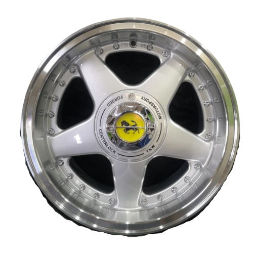 Ferrari Silver Forged 5-Spoke Alloy Rims